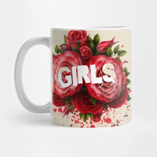 Rose girl white Mug